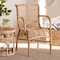 Bali & Pari Seminyak Modern Bohemian Natural Rattan Lounge Chair 235-13344-ZORO - alternate 5